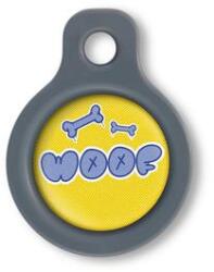 Blucky Graffiti Yellow Dog Tag small - dogshop