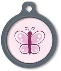 Blucky Butterfly Rose Dog Tag large - dogshop