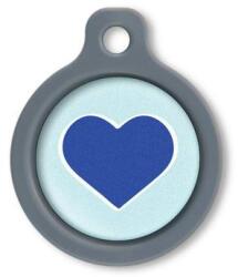 Blucky Heart Pastel Turquoise Dog Tag medium - dogshop