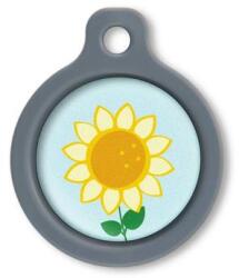 Blucky Sunflower Pastel Turquoise Dog Tag medium - dogshop