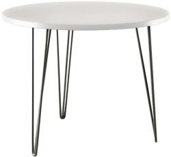  MIKA kerek asztal Ø90 cm konyhába, nappaliba, étkezőbe Fehér