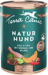 Terra Canis 12x400g Terra Canis Naturhund Pulyka, kacsa, brokkoli & dinnye nedves kutyatáp