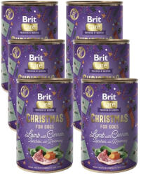  marka niezdefiniowana BRIT MONO PROTEIN Karácsonyi Bárányhús Sárgarépával - Bárány és Sárgarépa 6x400g