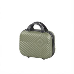 Leziter TraveLux Pro neszeszer keményfedeles 23x30x14 cm olajzöld (8016-OG12)