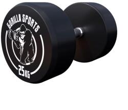 Gorilla Sports Egykezes súlyzó 2 x 25 kg fekete/fehér (100284-00008-0119) - kokiskashop