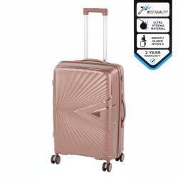 Leziter TraveLux Endure közepes bőrönd keményfedeles 68x45x25 cm barackrózsaszín (M7905-RG24)