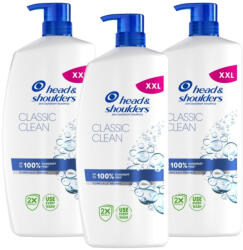 Head & Shoulders Classic Clean korpásodás elleni sampon (3x800 ml)