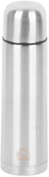 MagicHome Termosz, MagicHome VF145-3, 750 ml, ezüst, duplafalú, csészés kupakkal, rozsdamentes acél és műanyag, meleg és hideg italokhoz, 12 órás hőmegtartás (TC801619)