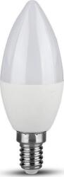 V-TAC 2142411 LED Gyertya Égő - E14, Hideg Fehér, 4.5 W (SKU 2142411) (SKU 2142411)