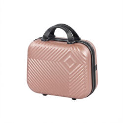 Leziter TraveLux Pro kézi bőrönd keményfedeles 28x36x16 cm rosegold (8016-RG14) - geminiduo