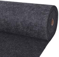 vidaXL antracitszürke bordás kiállítási szőnyeg 1, 2 x 20 m (287670)