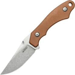 KUBEY TLB Beadblast 14C28N , Brown Micarta, Kydex Sheath KU468C (KU468C)