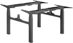 LogiLink EO0049 Logilink Elektromosan Állítható Dupla Munkaállomás Asztalkeret, 4 Motor, Fekete