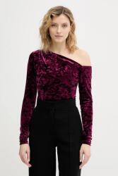 GUESS bársony body - burgundia XL