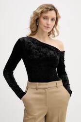 GUESS bársony body - fekete XL