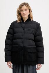 Karl Lagerfeld dzseki gyapjúkeverékből - fekete XL