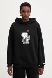 KARL LAGERFELD pamut melegítőfelső IKON - fekete M - answear - 80 990 Ft