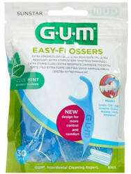 Gum & Buttler Ata dentara cu aroma de menta Easy Flossers, 30 bucati, Sunstar Gum