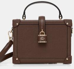 Karl Lagerfeld bőr táska K/AUTOGRAPH - barna Univerzális méret - answear - 121 390 Ft