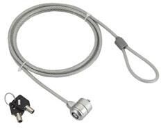 Gembird LK-K-01 Cable lock for notebooks key lock 1, 8m Grey (LK-K-01) - fcmarket