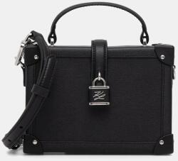 Karl Lagerfeld bőr táska K/AUTOGRAPH - fekete Univerzális méret - answear - 121 390 Ft