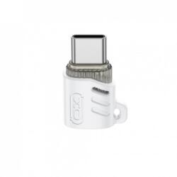XO Adaptor micro USB-B 2.0 la USB type C M-T Alb, XO NB256G (XO-NB256G)