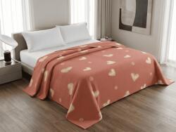  Ágytakaró ORANGE HEART, rózsaszín Méret: 220 x 240 cm