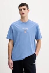 Guess Jeans pamut póló - kék XXL - answear - 16 990 Ft