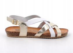 Igi&Co Fehér-arany női szandálok átszőtt pántokkal Igi&Co 7695611 méret36 (7695611)
