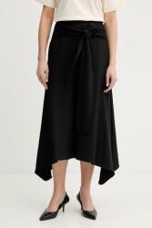 BOSS gyapjú nadrág Toscara - fekete 40