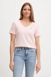 Gant pamut póló - rózsaszín XXS - answear - 21 990 Ft