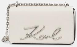 Karl Lagerfeld bőr táska K/SIGNATURE - bézs Univerzális méret - answear - 116 990 Ft