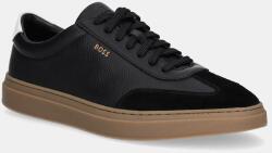 BOSS bőr sportcipő 50552852 - fekete Férfi 43