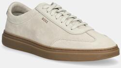 BOSS velúr sportcipő Kieran - bézs Férfi 41