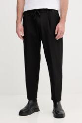 BOSS Green nadrág T_Convert-Pleat - fekete 50