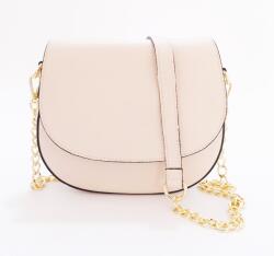 Borse in Pelle Bézs színű bőr postás táska lánccal