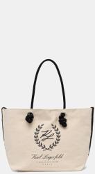 Karl Lagerfeld pamut táska K/HOTEL - bézs Univerzális méret