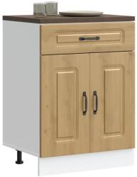 vidaXL Konyhai alapszekrény Kalmar kézműves tölgy műszaki fa (853496)