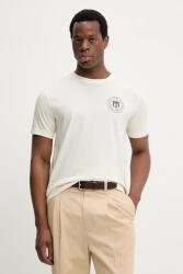 Gant pamut póló - bézs L - answear - 17 990 Ft