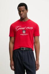 Gant pamut póló - piros S - answear - 23 990 Ft