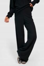 Boohoo KC32220 Boohoo Bordázott Magas Derekú Kötött Nadrág (47) XL