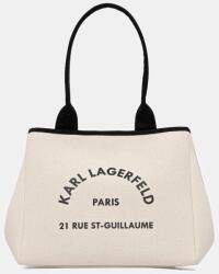 Karl Lagerfeld pamut táska K/RSG - bézs Univerzális méret - answear - 51 990 Ft