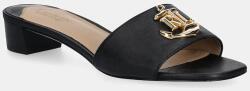Lauren Ralph Lauren bőr papucs Fay Logo II - fekete Női 37