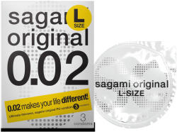Sagami Original 0, 02 L - презерватив - ултратънък - 58мм (3бр) - desirel