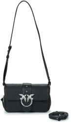 PINKO Genți de umăr Femei LOVE ONE SLOUCHY ZIP MINI VITELLO BIKER Pinko Negru Unic