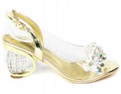 SCA'VIOLA Scaviola arany színű szilikon szandál vastag sarokkal h-06, 37-es méret (h-06 gold)