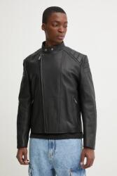 HUGO bőrdzseki - fekete M - answear - 184 990 Ft