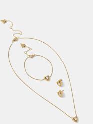 Guess nyaklánc, karkötő és fülbevaló BELOVED - arany S