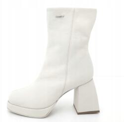 Bottero Bőr Bokacsizma Vastag Sarokkal Bottero Fehér 41 (347401)