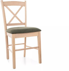 SIGNAL MEBLE CD-56 Keresztpántos Tölgy Étkezőszék Zöld Kárpittal (SIG-CD56DZ) - prodis